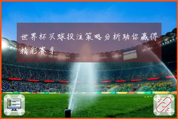 世界杯买球投注策略分析助你赢得精彩赛季